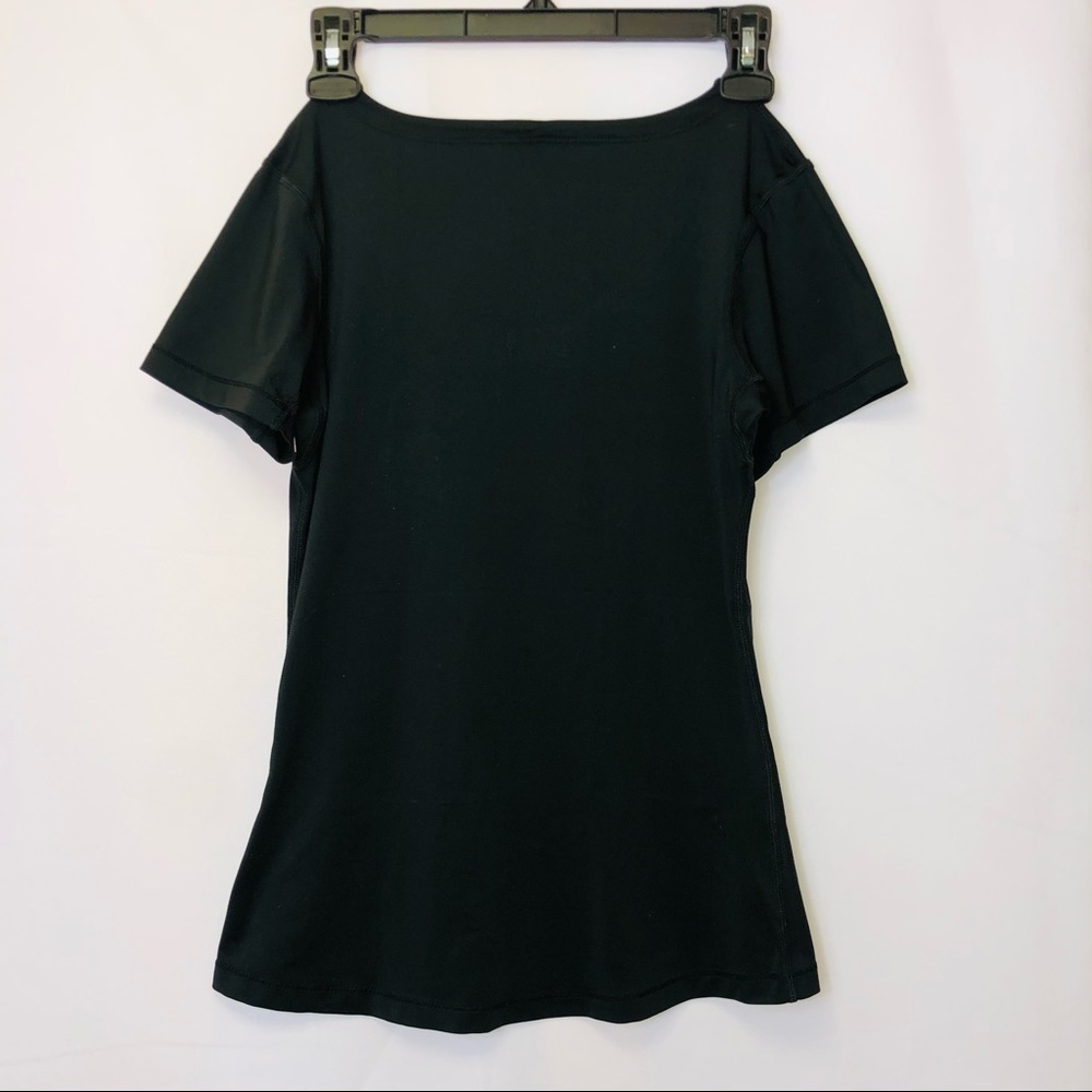 -N/A-Aim’n Activewear Black V-Neck Performance Tee S - Picture 3 of 3